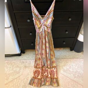 Angie Summer Twist Top Maxi Dress